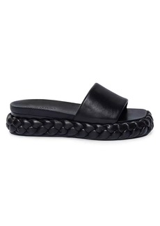 Bernardo Charleston Leather Braided Sandals