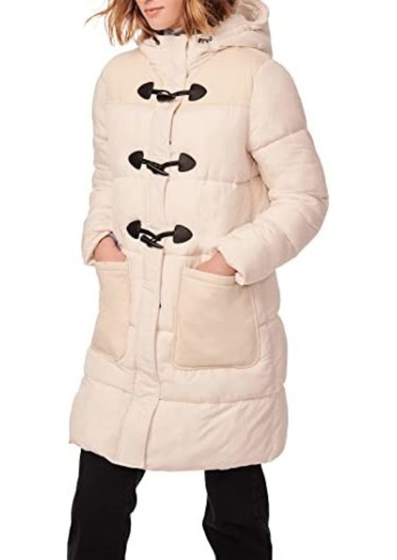 Bernardo Combo Fabric Toggle Puffer