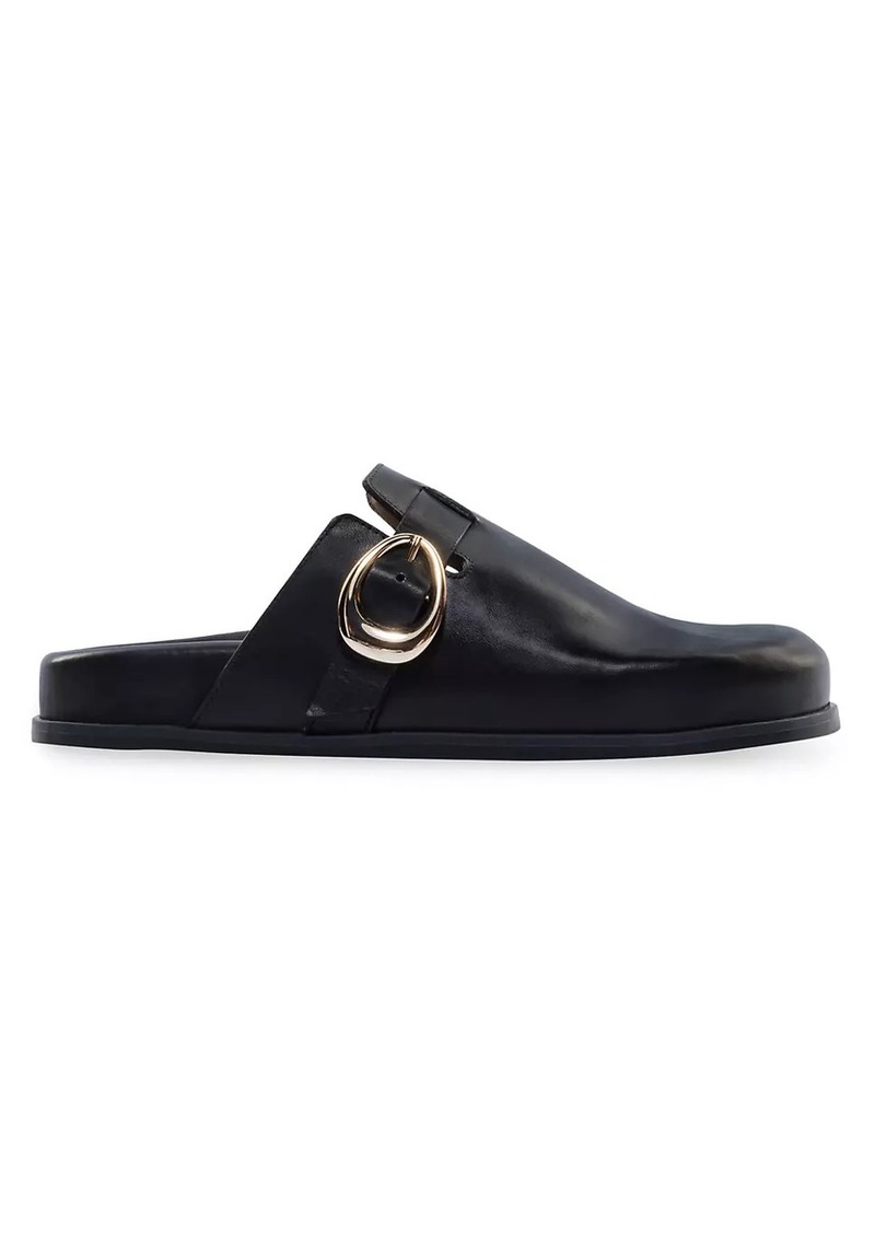 Bernardo Easton Leather Footbed Clogs