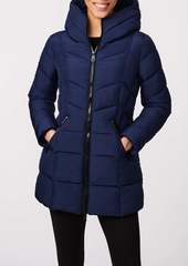 Bernardo Fab Funnel Quilted Puffer Jacket