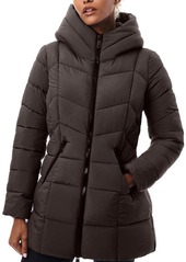 Bernardo Fab Funnel Quilted Puffer Jacket