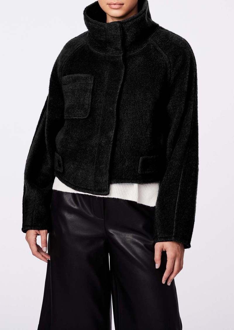 Bernardo Fuzzy Wool Jacket