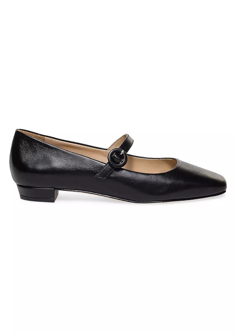 Bernardo Gabriela Leather Mary Jane Flats