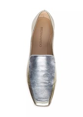 Bernardo Genesis Metallic Leather Loafers