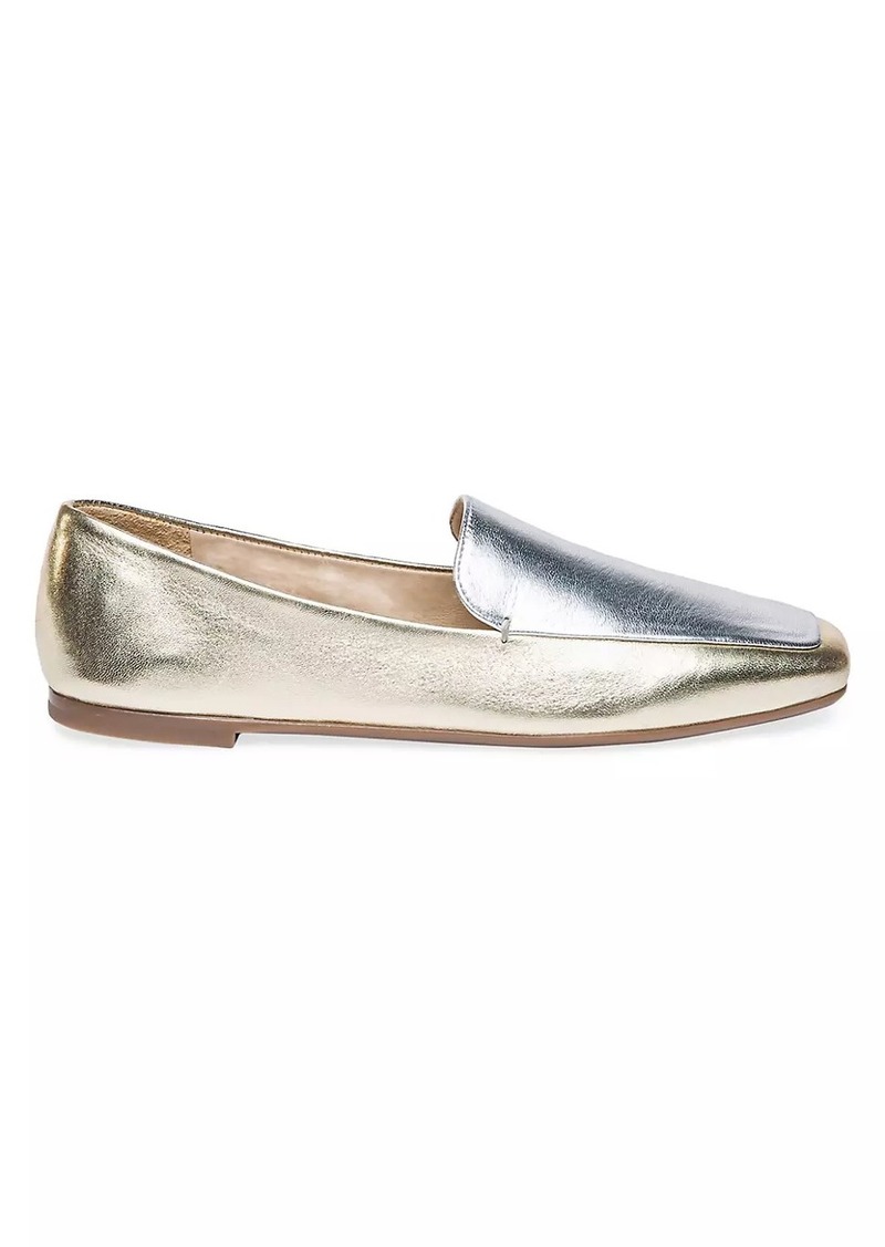 Bernardo Genesis Metallic Leather Loafers