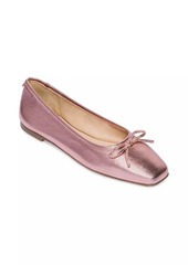 Bernardo Gwynn Metallic Leather Bellerina Flats