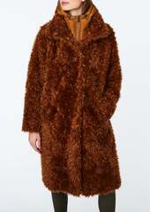 Bernardo Hooded Fur Coat