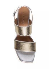 Bernardo Jasper Metallic Leather Slingback Sandals