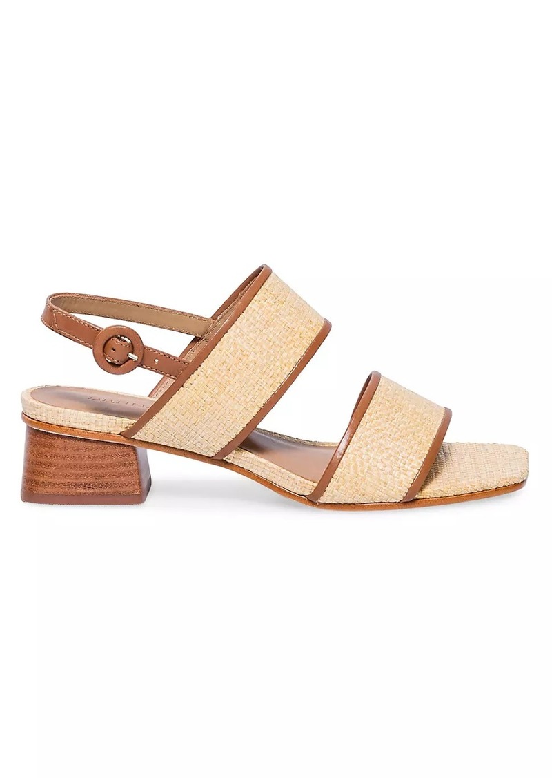 Bernardo Jasper Raffia Slingback Sandals