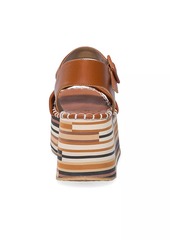 Bernardo Marley Leather Platform Sandals