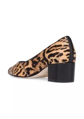 Bernardo Milie Haircalf Block Heel Pumps