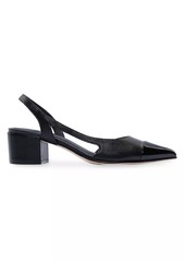 Bernardo Monroe Leather Slingback Pumps