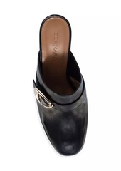 Bernardo Natasia Leather Mid Heel Mules