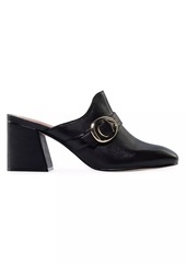 Bernardo Natasia Leather Mid Heel Mules