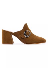 Bernardo Natasia Suede Mid Heel Mules