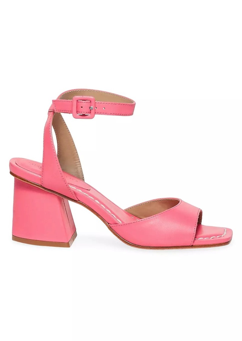 Bernardo Nyack Leather Block Heel Sandals