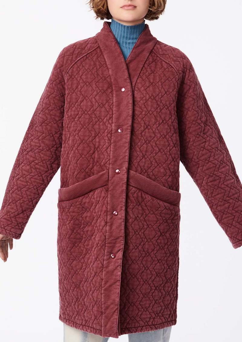 Bernardo Quilted Cotton Cardigan