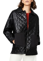 Bernardo Quilted Faux Leather Jacket