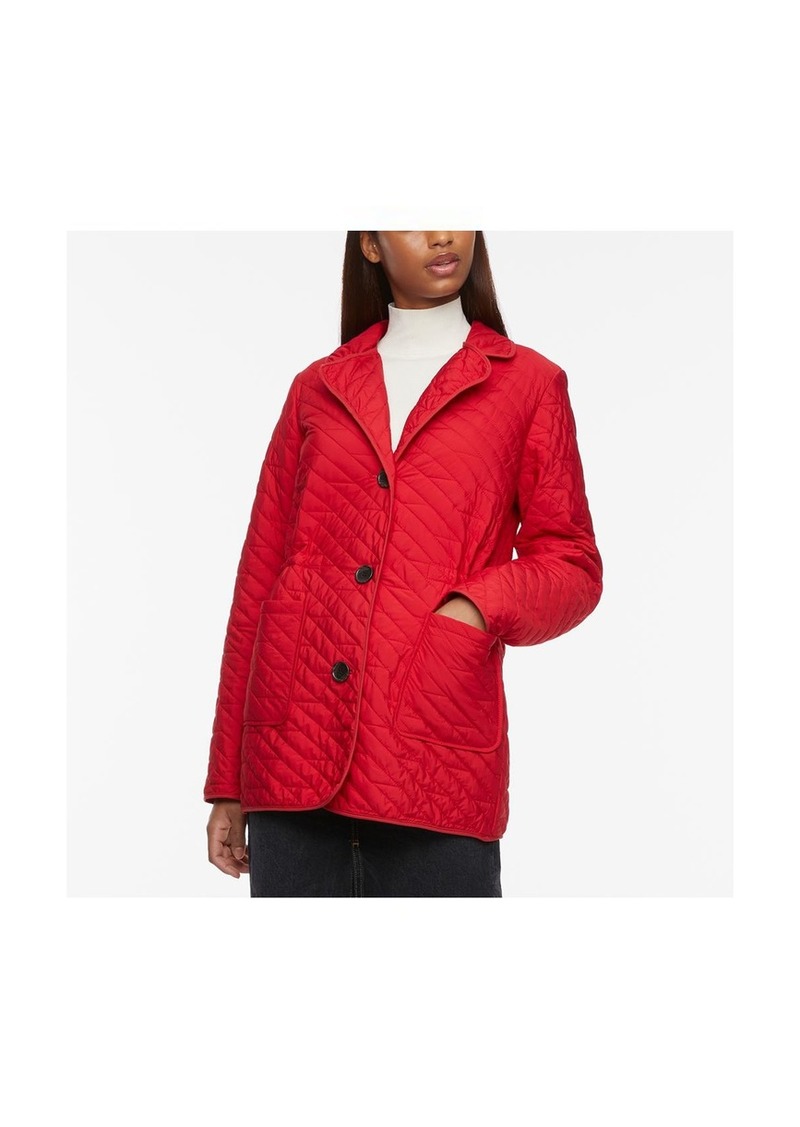 Bernardo Quilted Light Weight Blazer - Poppy