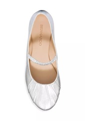 Bernardo Savona Metallic Ballet Flats