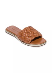 Bernardo Troy Leather Woven Sandals