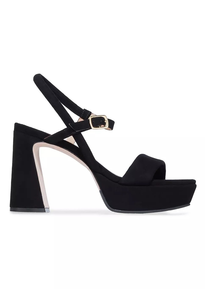 Bernardo Ventura Suede Platform Sandals