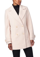 Bernardo Classic Double Breasted Coat in Ivory at Nordstrom
