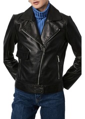 Bernardo Leather Moto Jacket in Black at Nordstrom