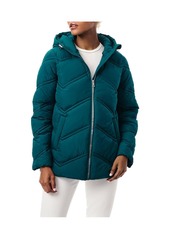 Bernardo Women's Chevron Puffer Jacket - Poseidon