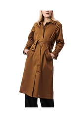 Bernardo Women's Modern Trench Coat - Smoky gray