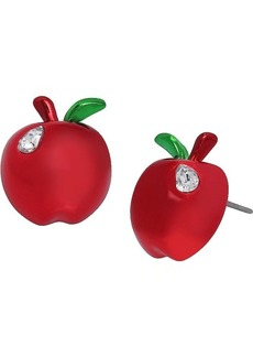 Betsey Johnson Apple Stud Earrings