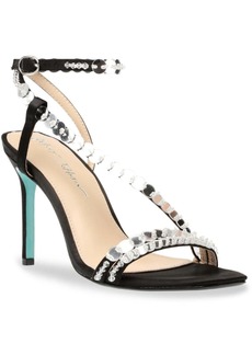 Betsey Johnson Asher Womens Embellished Ankle Strap