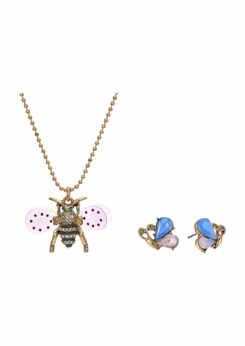 Bee Necklace and Earrings Set