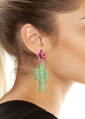 Betsey Johnson Acetate Cactus Drop Earrings - Multi