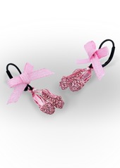 Betsey Johnson Faux Stone Ballet Slipper Drop Earrings - Pink/Hematite