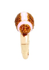 Betsey Johnson Faux Stone Football Cocktail Ring - Brown