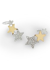 Betsey Johnson Faux Stone Midnight Magic Starry Crawler Earrings - Crystal/Two Tone