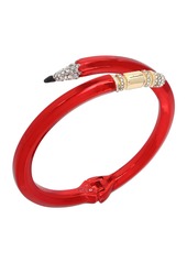 Betsey Johnson Faux Stone Pencil Bangle Bracelet - Red