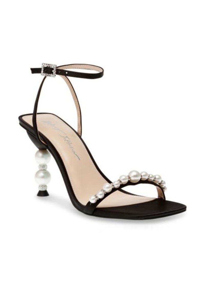 Betsey Johnson Jacy Imitation Pearl Ankle Strap Sandal