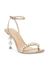 Betsey Johnson Jacy Imitation Pearl Ankle Strap Sandal