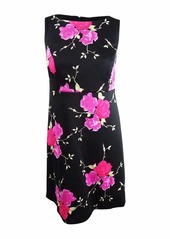 Betsey Johnson Women's Plus Size Vintage Floral Print Scuba Fit and Flare Dress  14W
