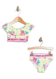 Betsey Johnson Kids' Tropical Two-Piece Bikini in Lime at Nordstrom Rack