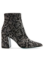 Betsey Johnson Kris Rhinestone Booties - Snake