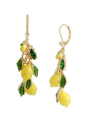 Betsey Johnson Lemon Linear Earrings