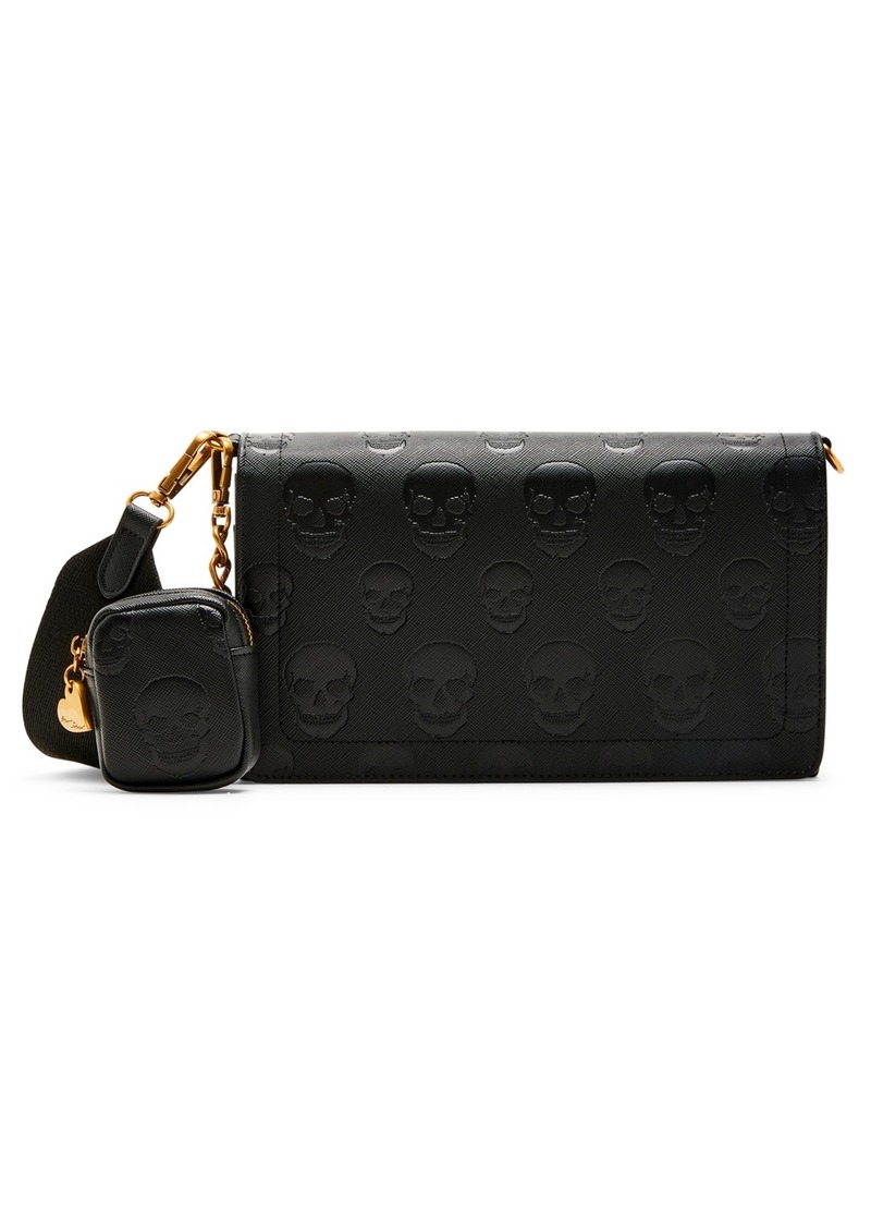 Betsey Johnson Skull Boss Wallet On A Chain - Black