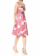 Betsey Johnson Women's Floral Fit and Flare Party Dress