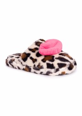 Betsey Johnson Women's Novelty Scuff W Slipper Leopard with Lips