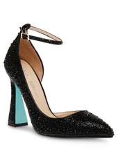 Betsey Johnson Women's Ramsy Ankle Strap Evening Pumps - Black