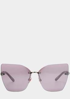 Betsey Johnson Betseys Pearl Edge Sunnies Silver