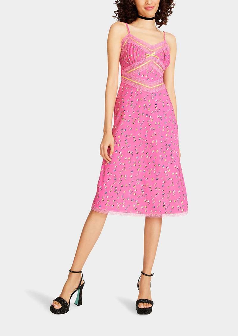 Betsey Johnson Betseys Sleeveless Ribbon Dress Pink